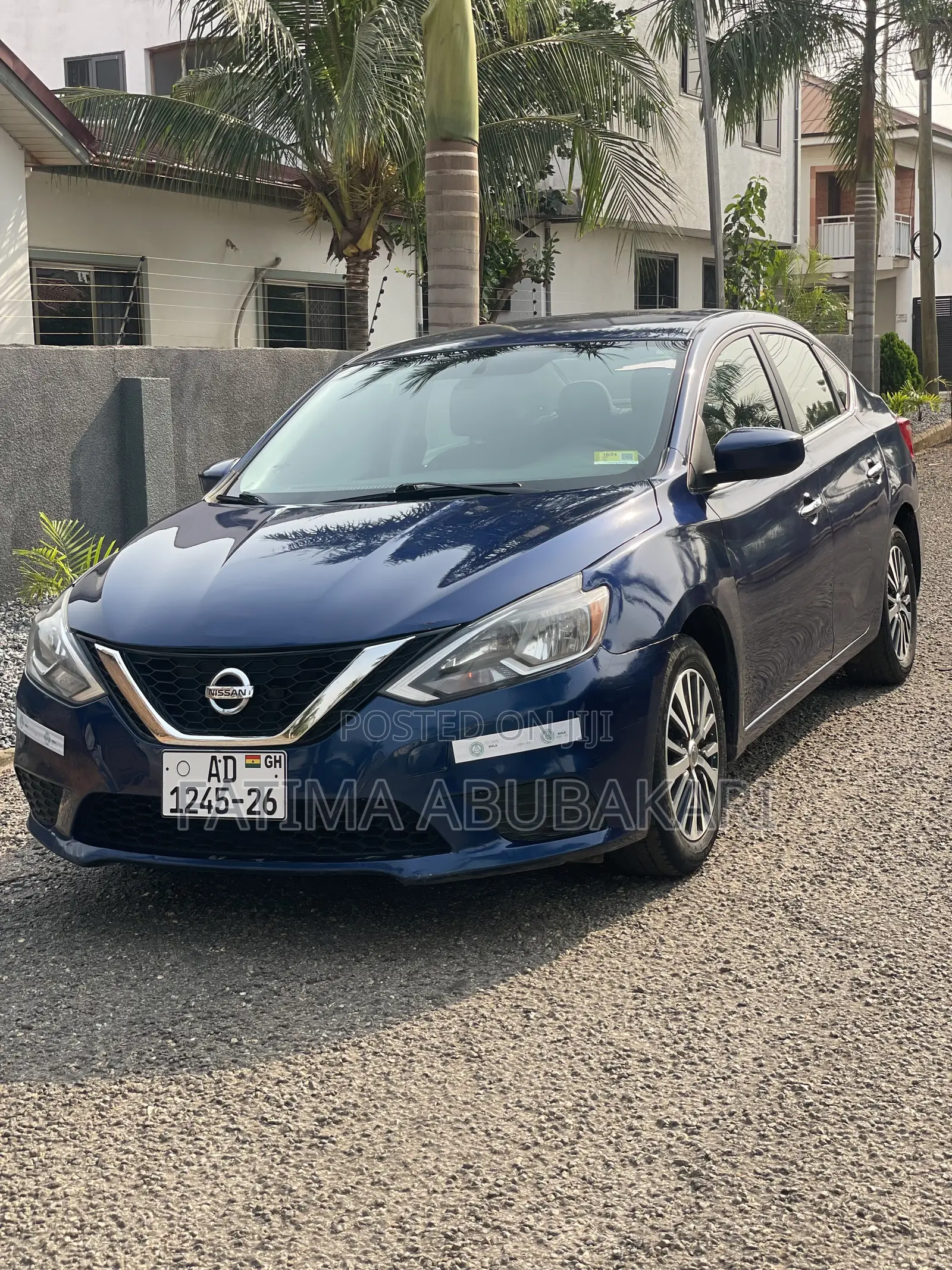 Blue Nissan Sentra 2017