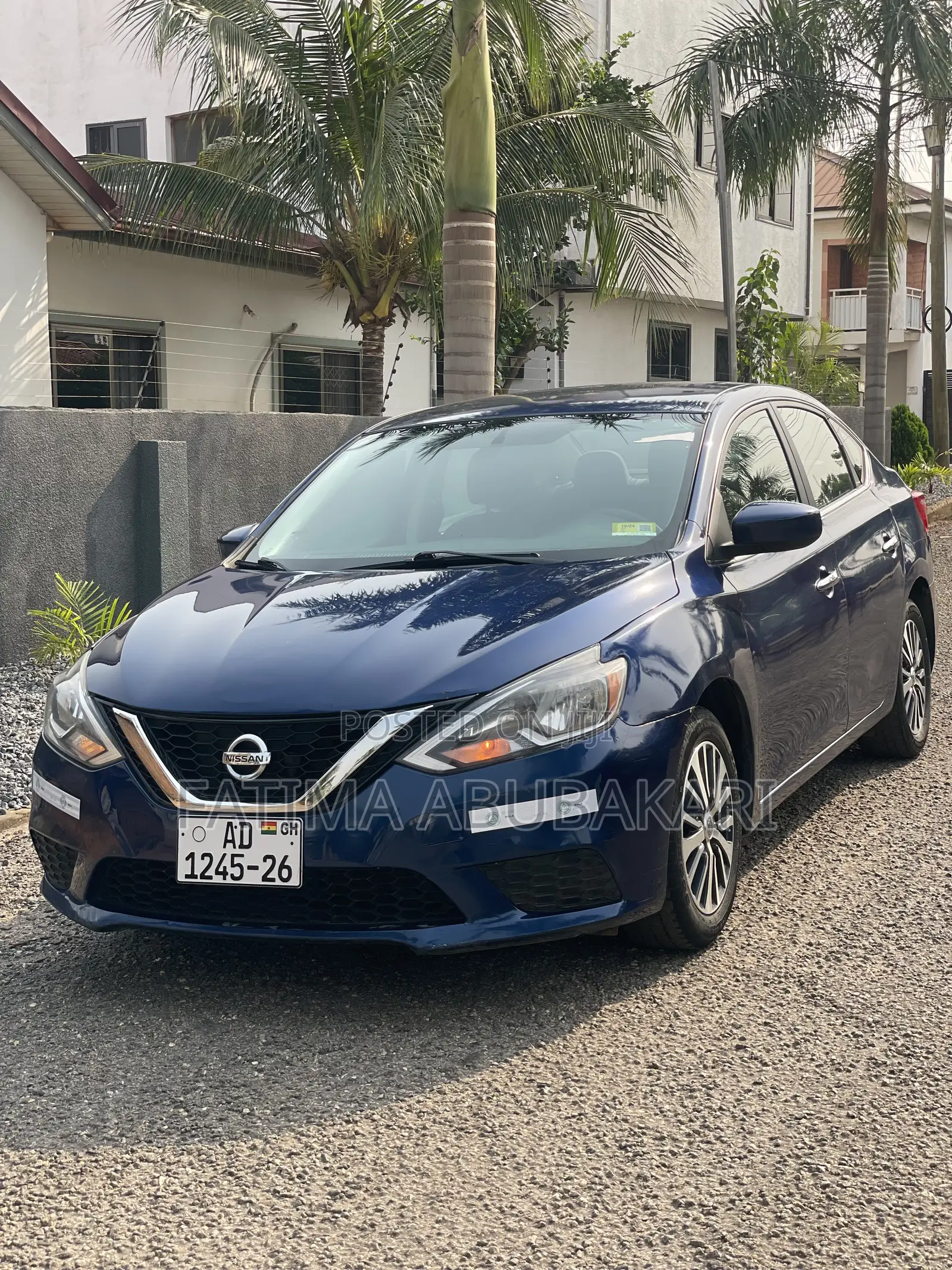 Blue Nissan Sentra 2017