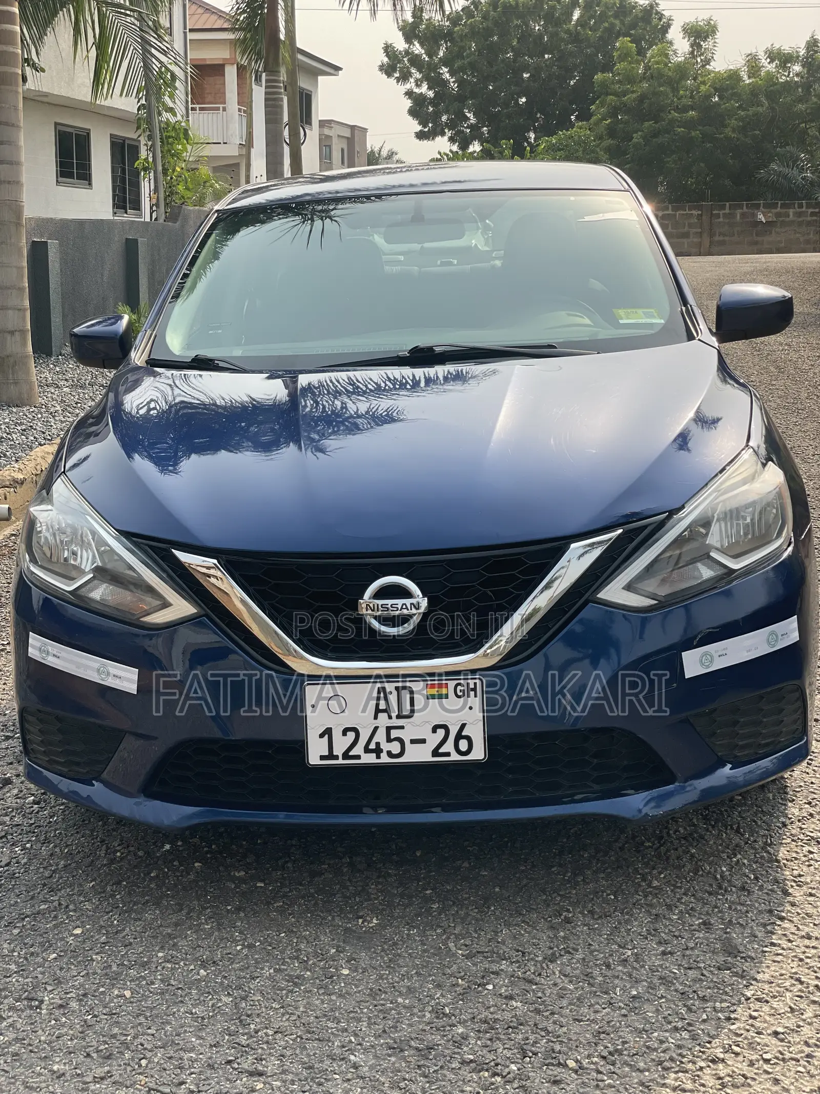 Blue Nissan Sentra 2017