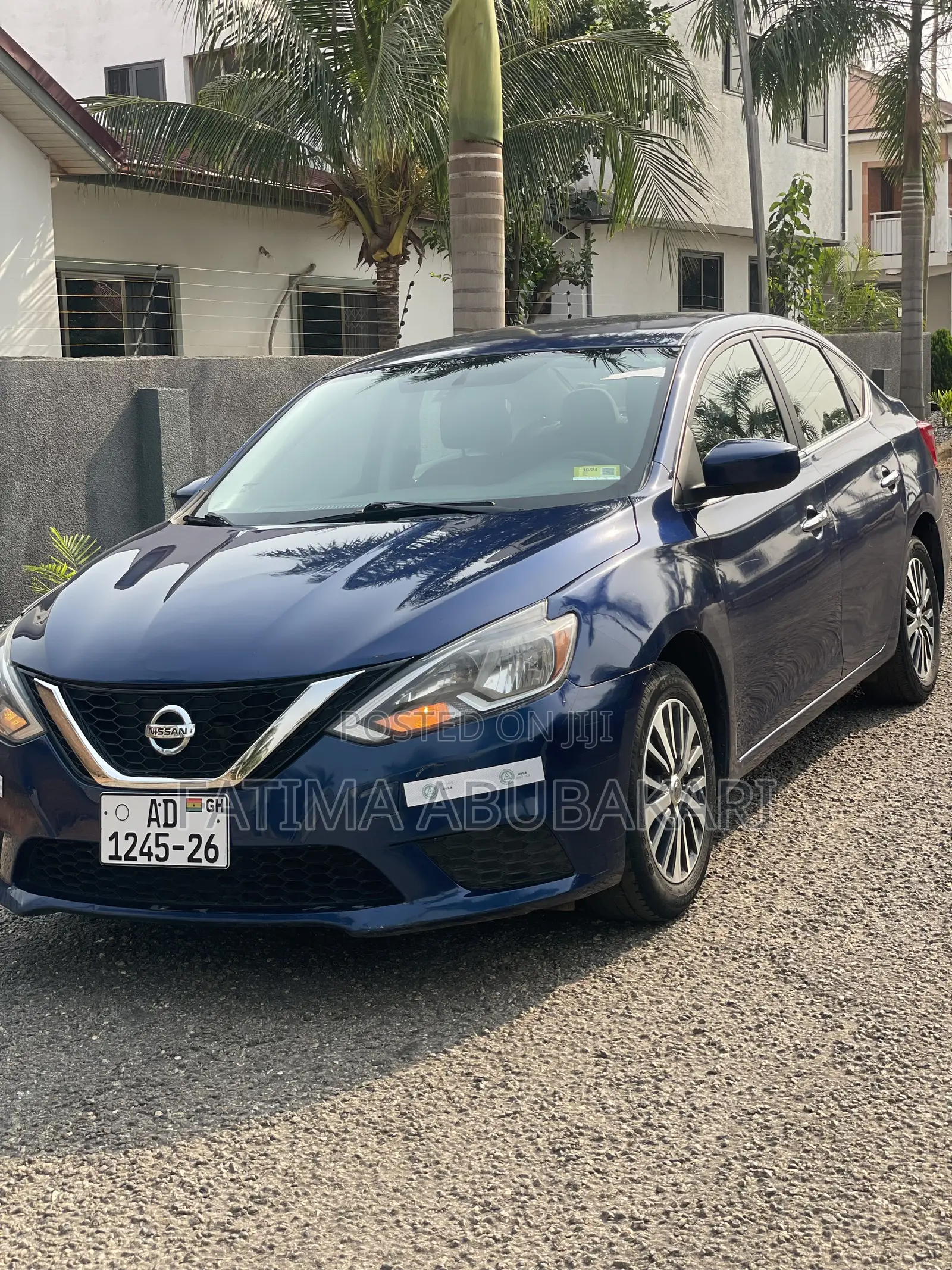 Blue Nissan Sentra 2017