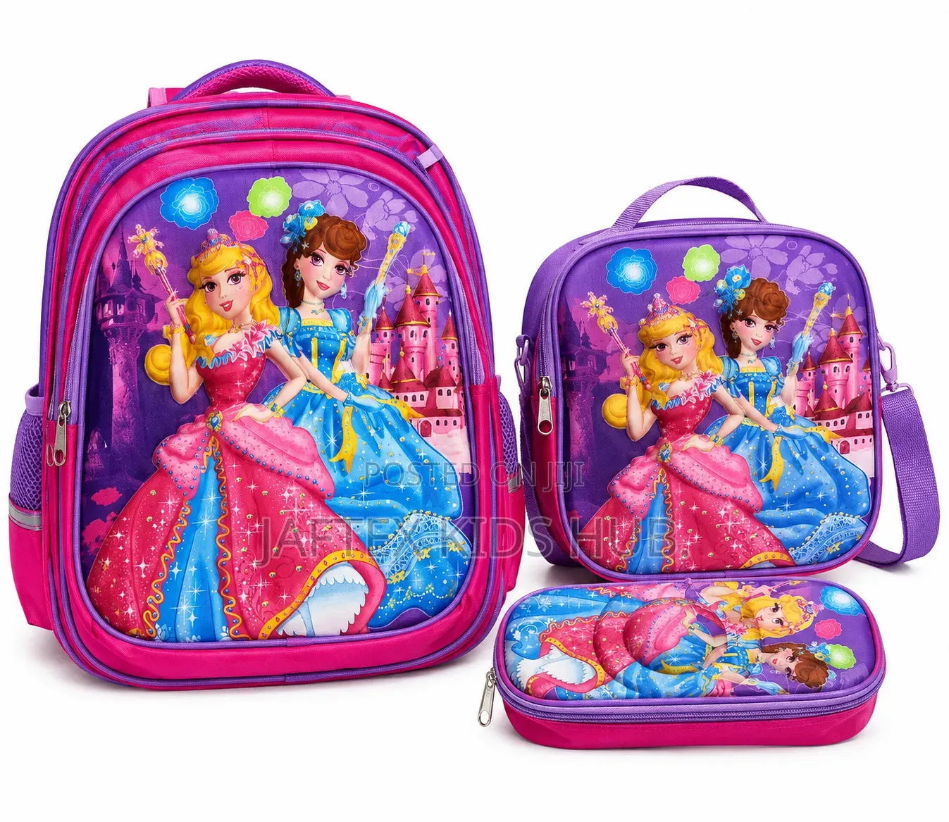 Brand New Princess 3 in 1 School Bag