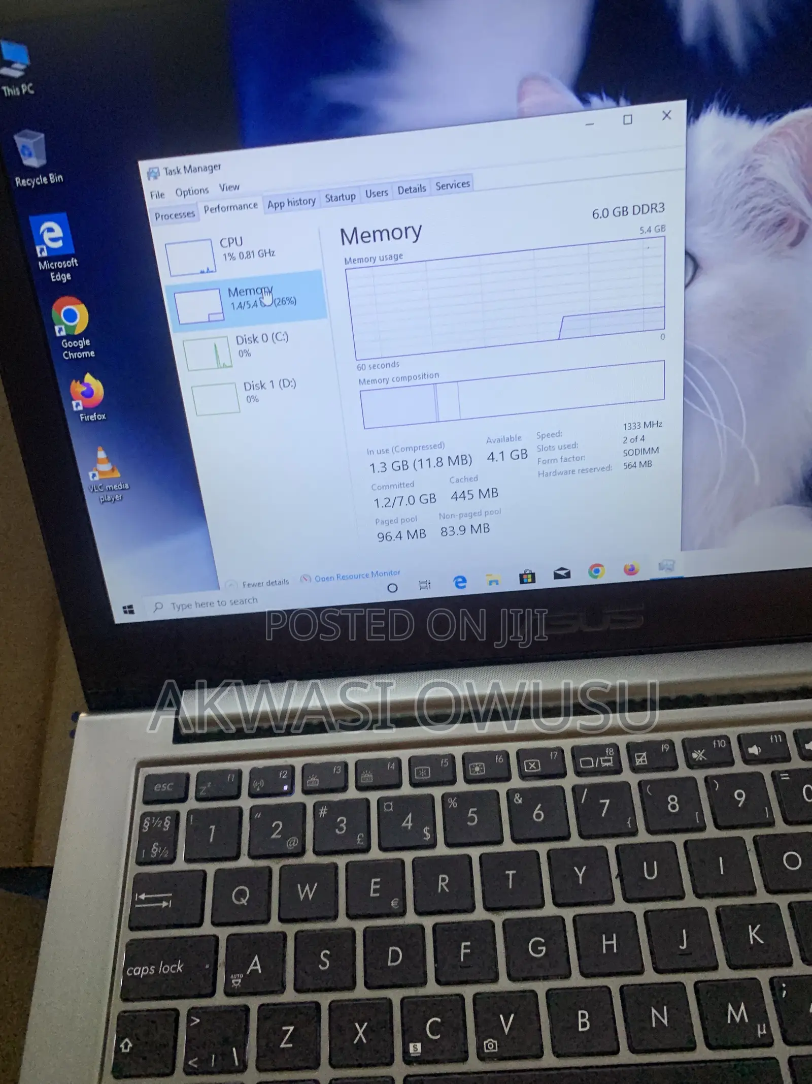 Laptop Asus UX30 6GB Intel Core i3 HDD 500GB