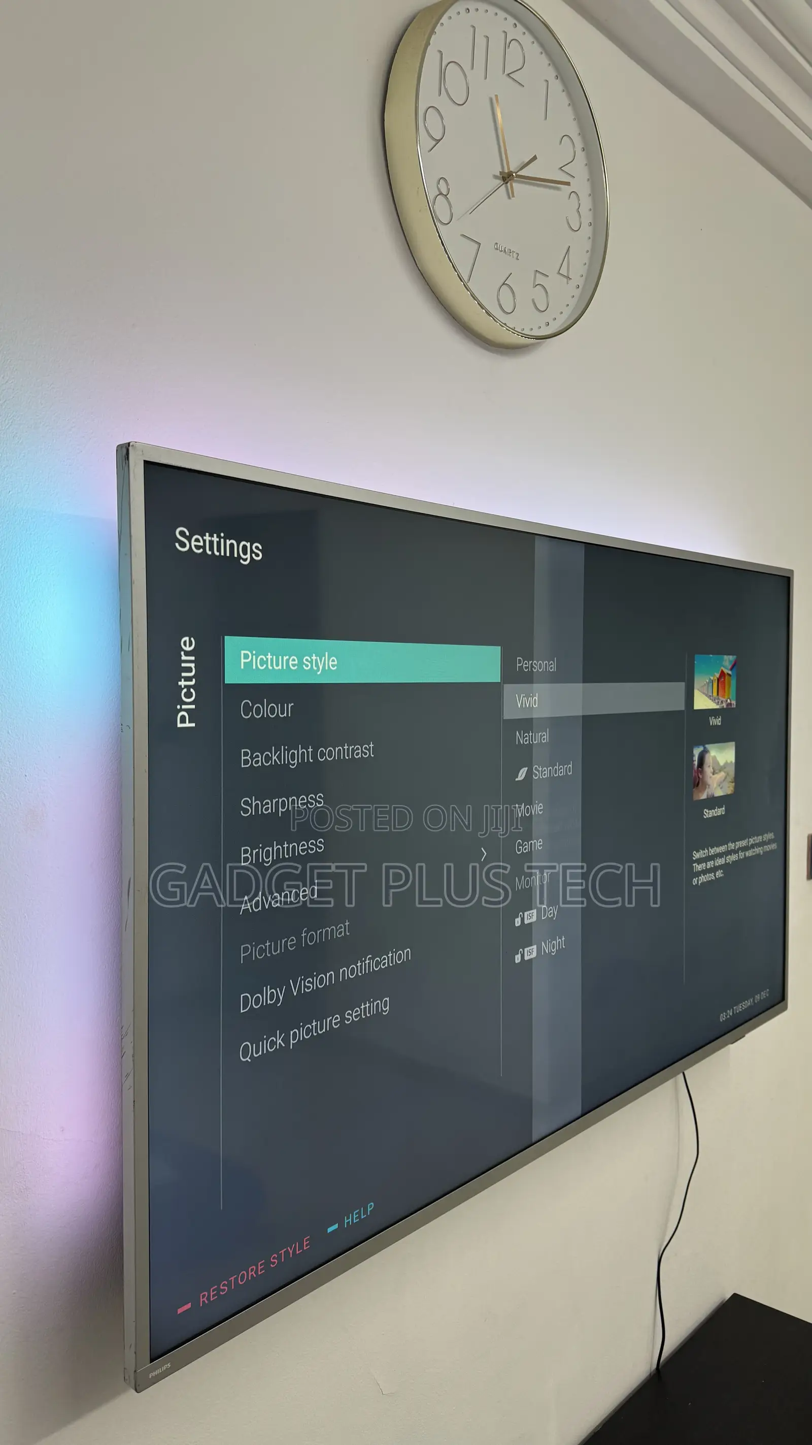 58” Philips Andriod TV (Shadow Line on the Screen)