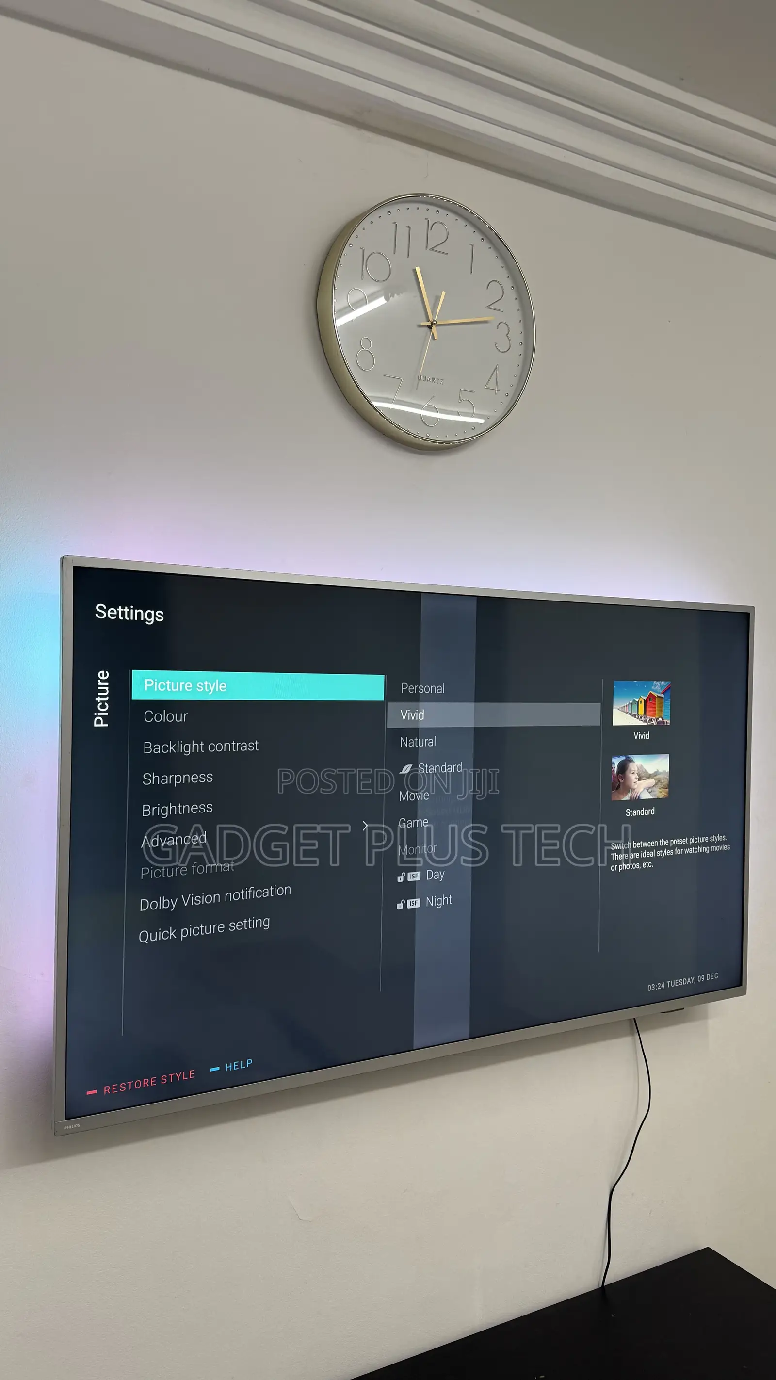 58” Philips Andriod TV (Shadow Line on the Screen)