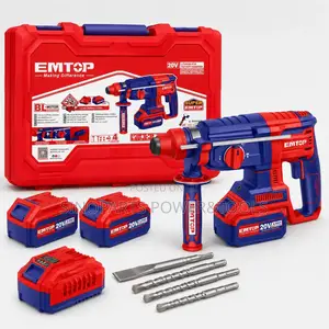 EMTOP ELRH202287 20V Brushless Rotary Hammer 2x4.0Ah