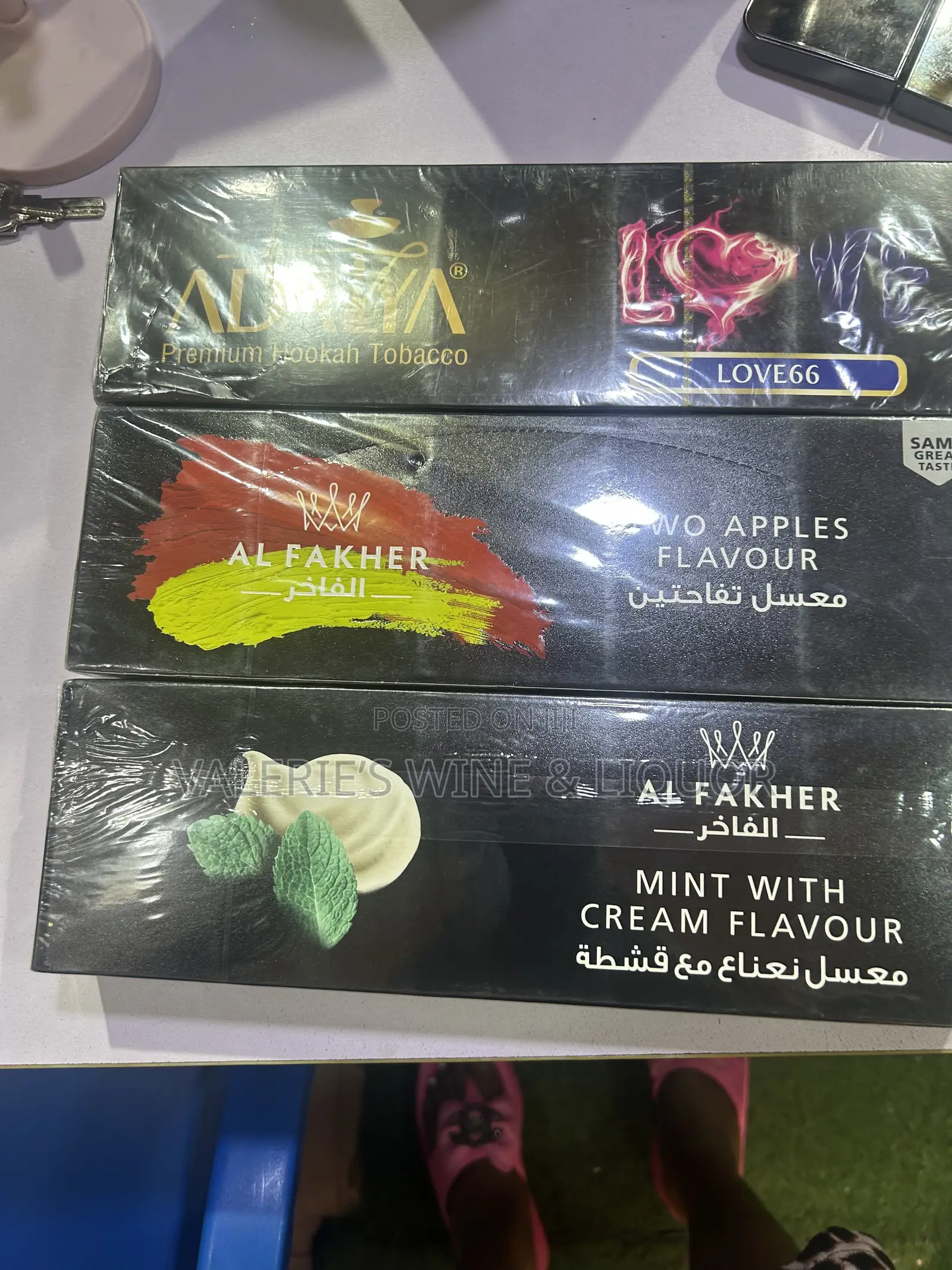 Shisha Flavor -Mint, Love 666 and Apple