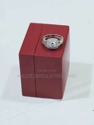 Sterling Silver Full Moissanite Diamond Ring, Wedding Ring