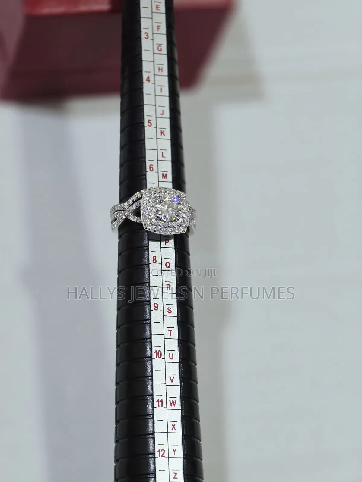 Sterling Silver Full Moissanite Diamond Ring, Wedding Ring