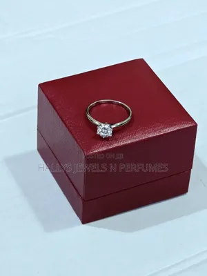 Sterling Silver Moissanite Diamond Engagement or Promise Ring,