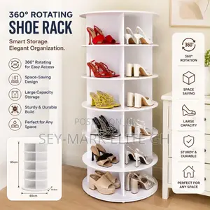 7 Tier 360 Rotating Shoe/Bag Rack