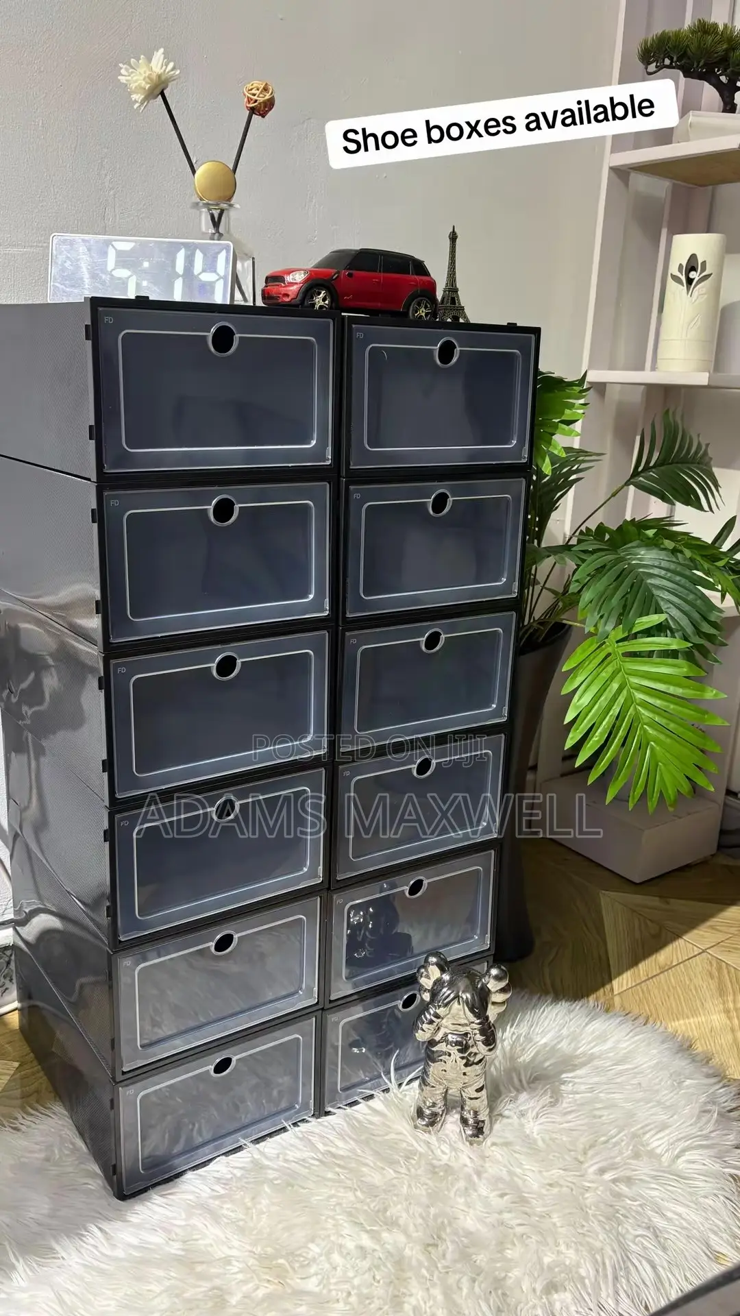 Transparent Sneakers Storage Boxes