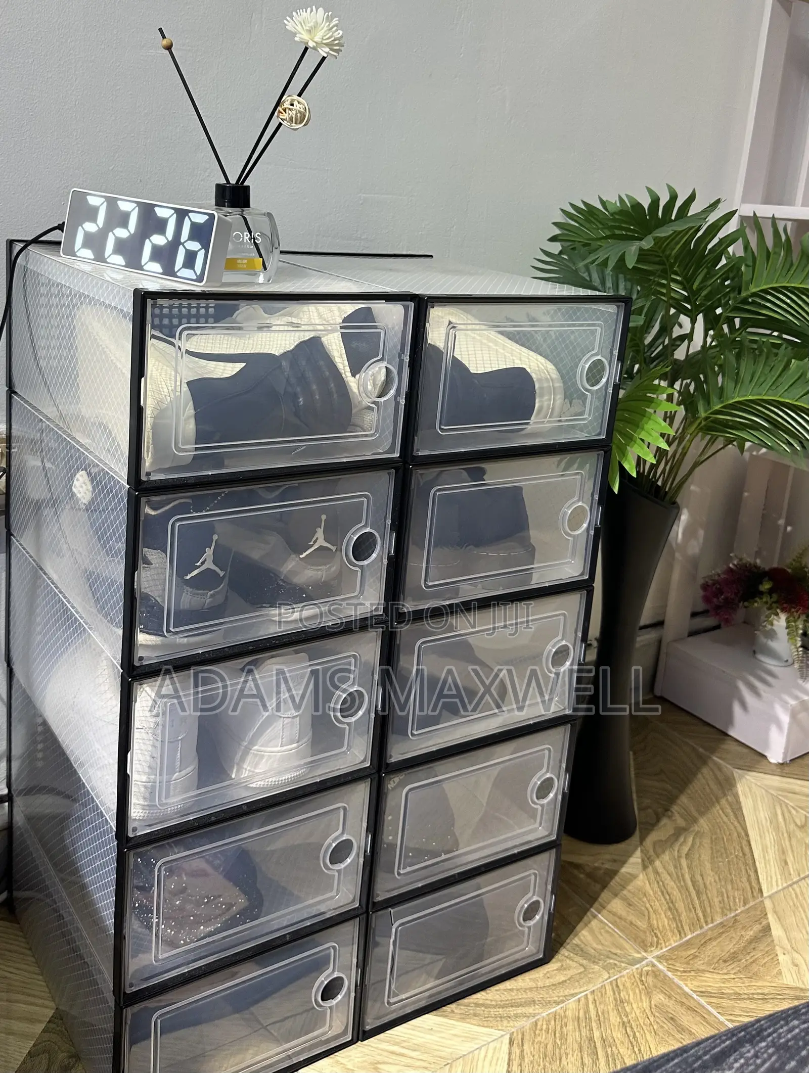 Transparent Sneakers Storage Boxes