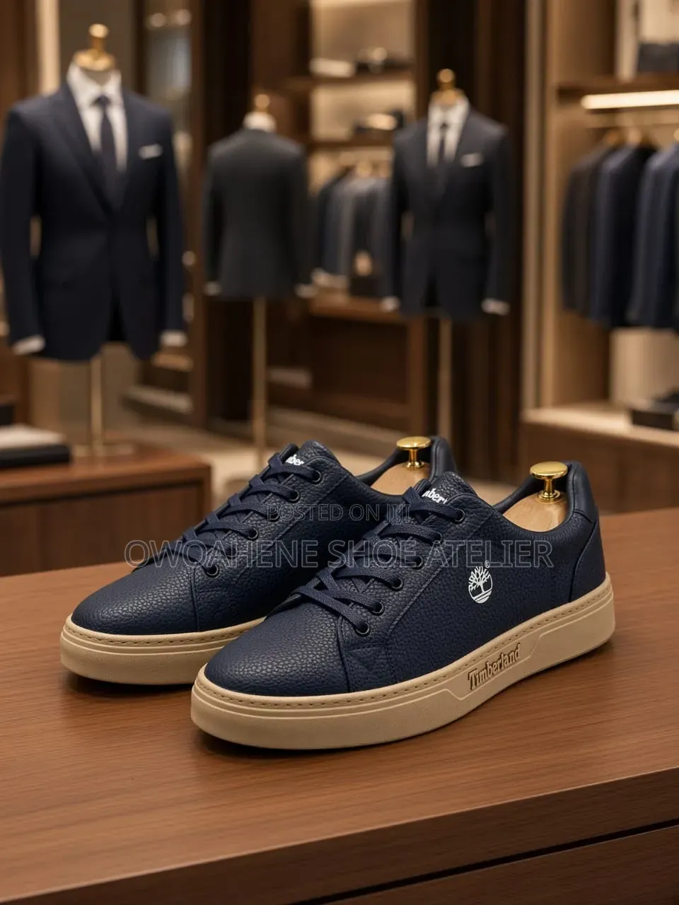 Pair of Timberland Casual Leather Sneakers