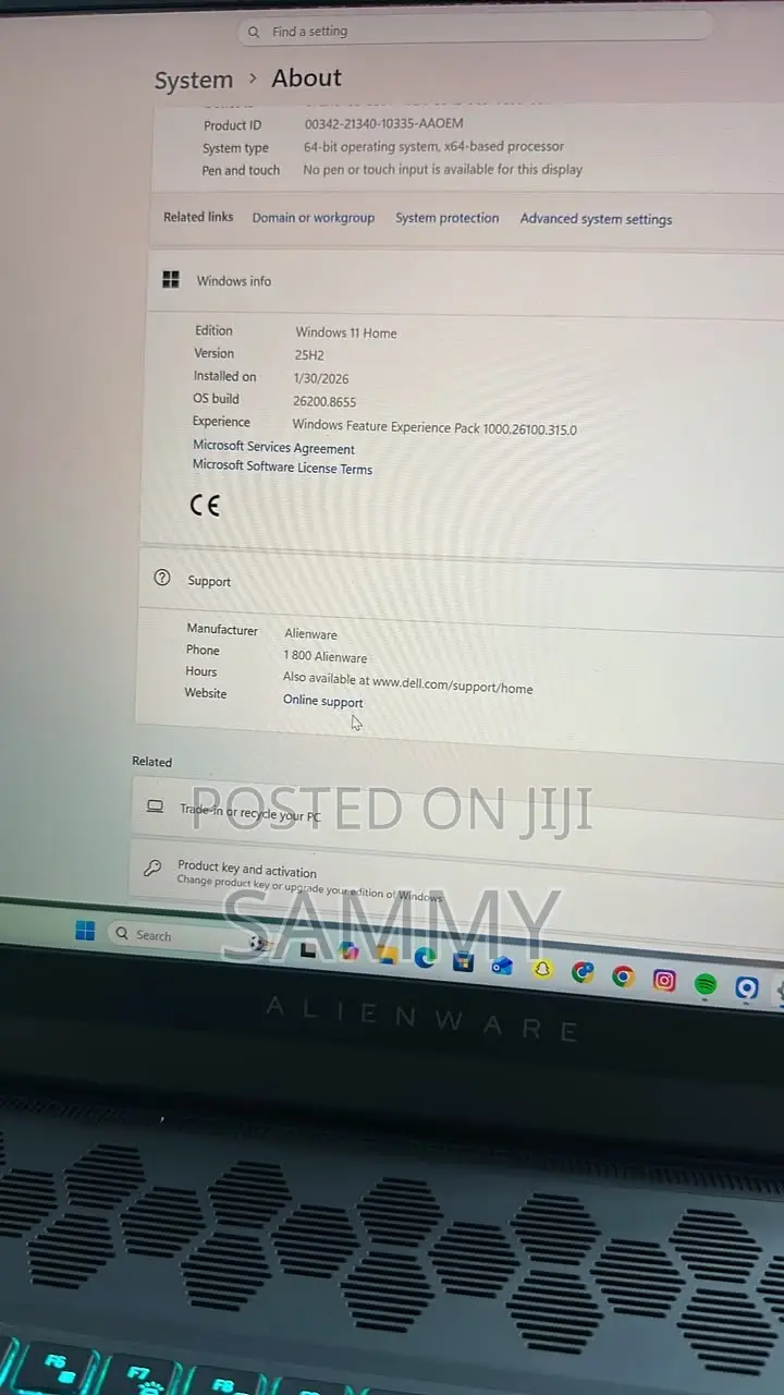 Laptop Alienware M18 R2 32GB Intel Core i9 SSD 1T