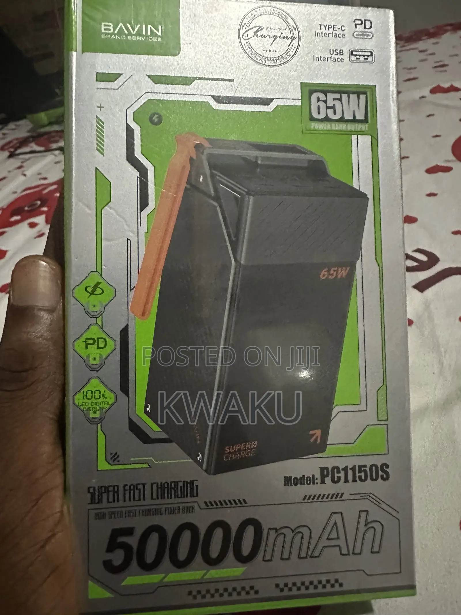 Bavin Powerbank 50000mAh, 65W