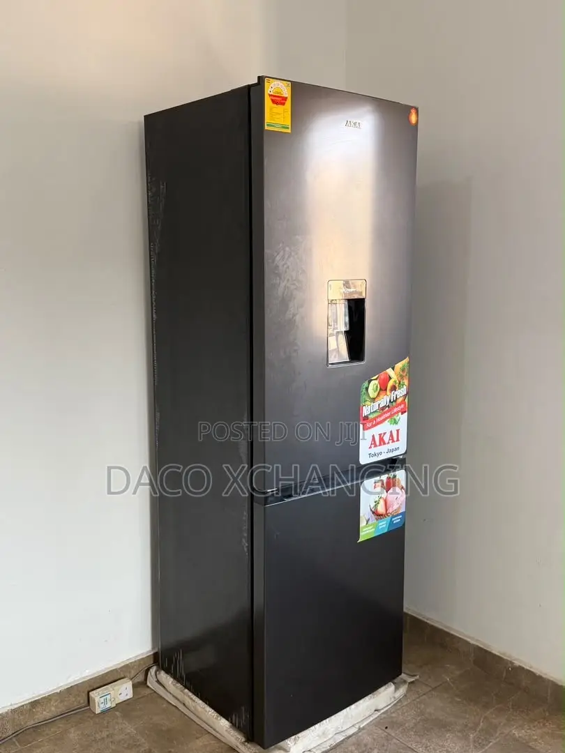 Akai Double-Door Refrigerator/Freezer With a Water Dispenser