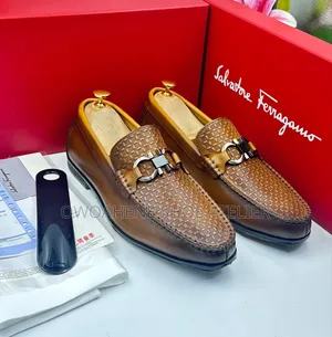 FERRAGAMO Parigi Woven Leather Driving Loafer