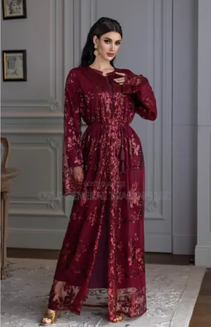 Elegant Floral Abaya