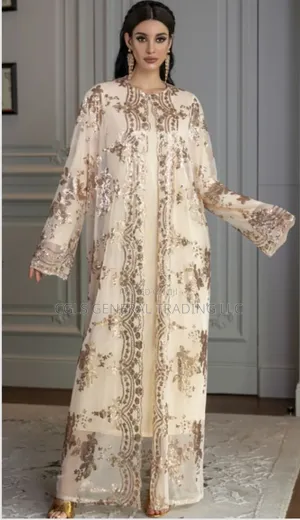 Elegant Floral Abaya
