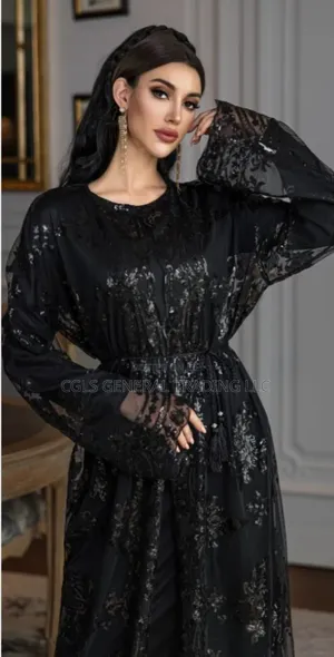 Elegant Floral Abaya