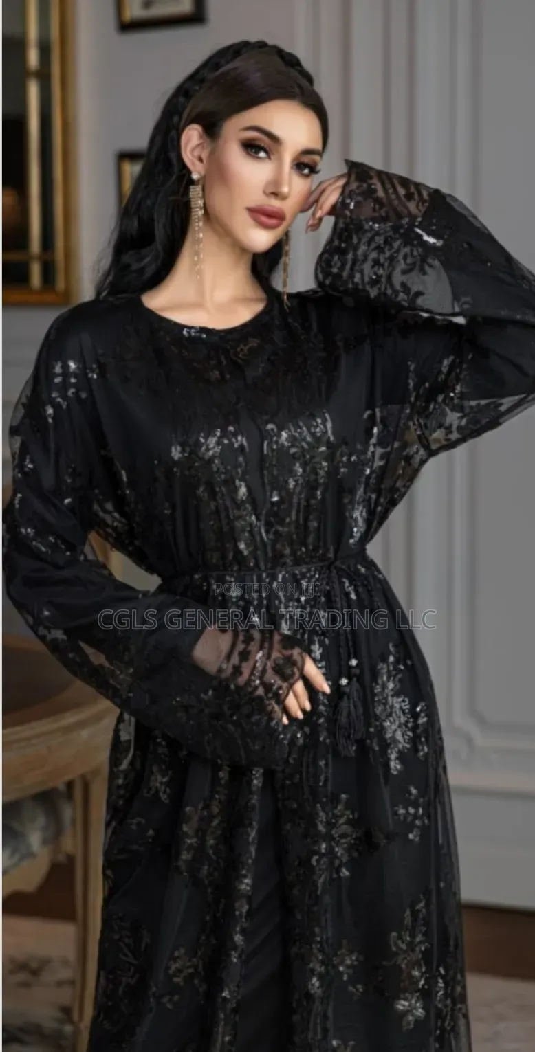 Elegant Floral Abaya