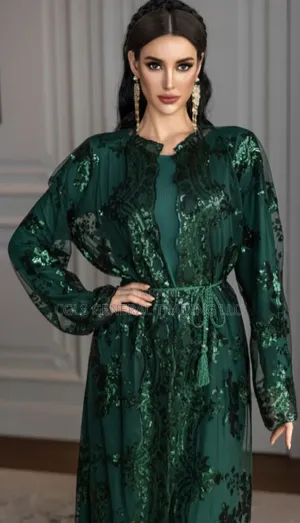 Elegant Floral Abaya