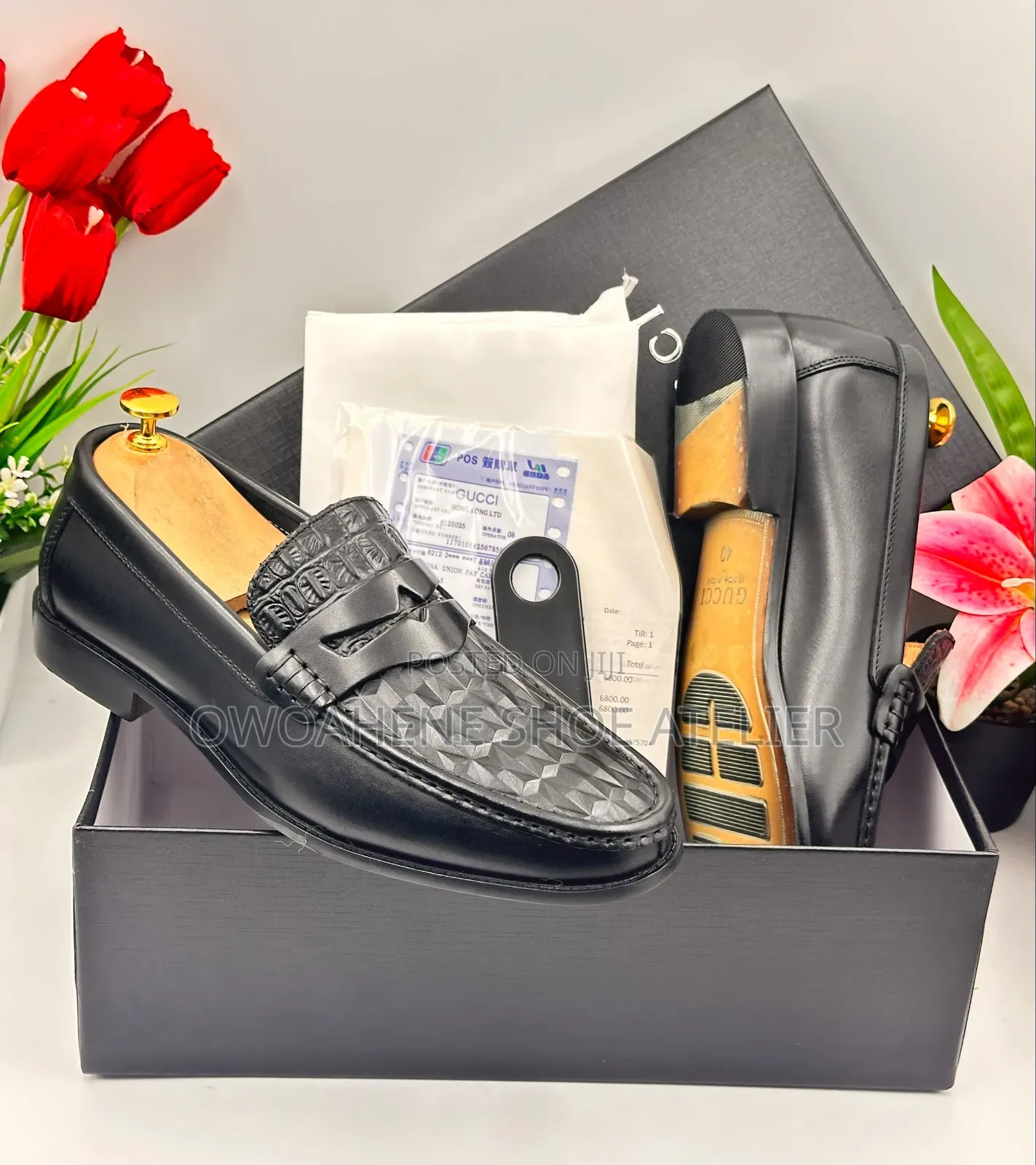 Gucci Men's Leather Classic Penny Loafers