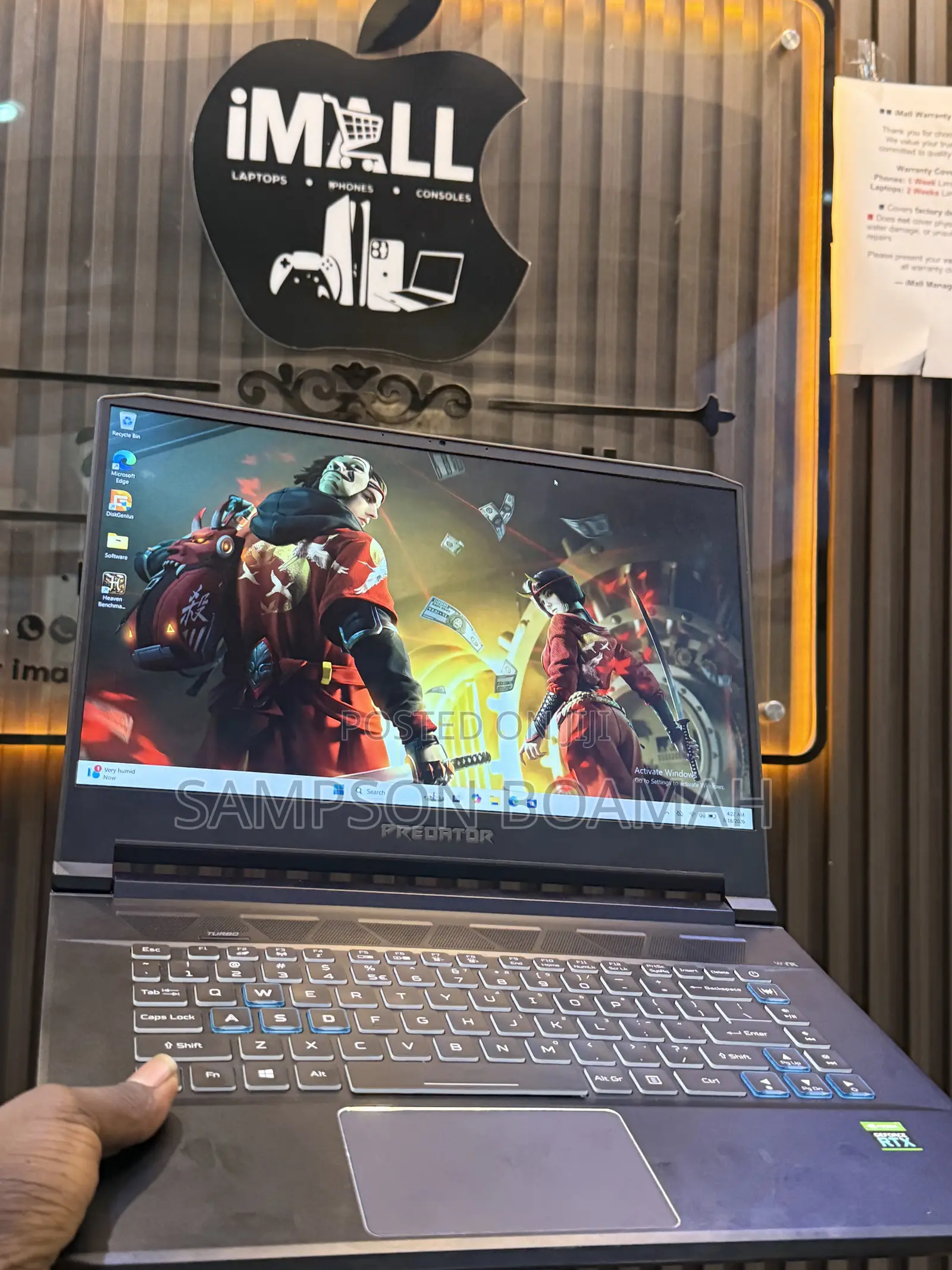 New Laptop Acer Predator 15 16GB Intel Core i7 SSD 512GB