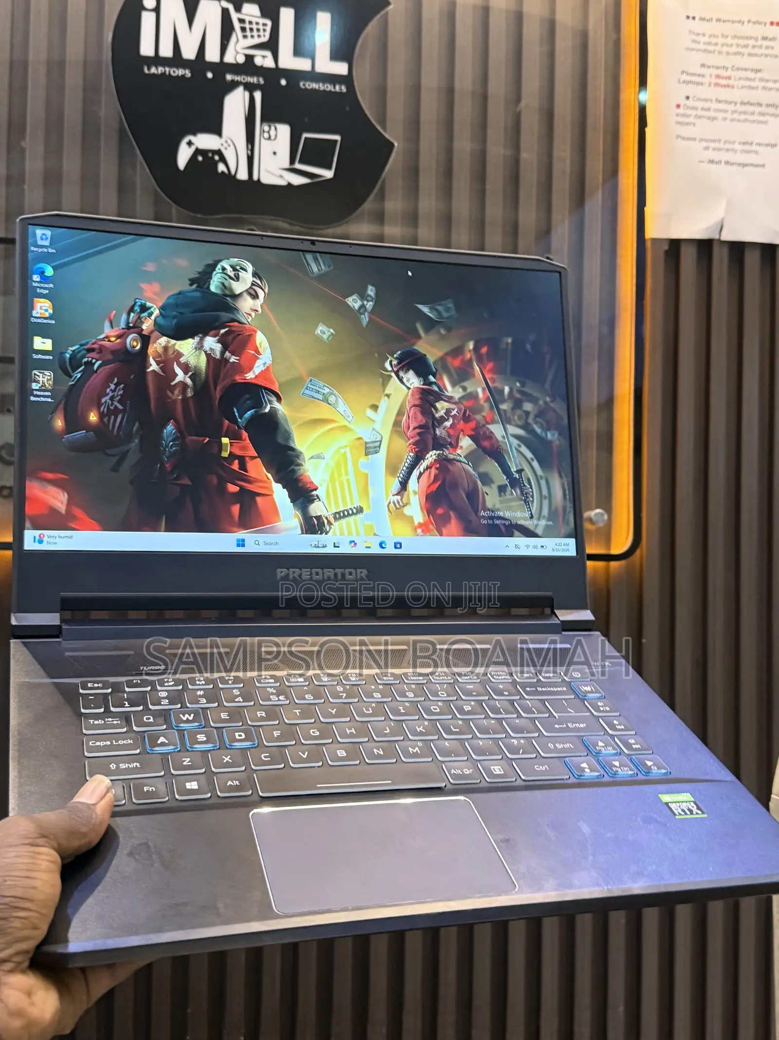 New Laptop Acer Predator 15 16GB Intel Core i7 SSD 512GB