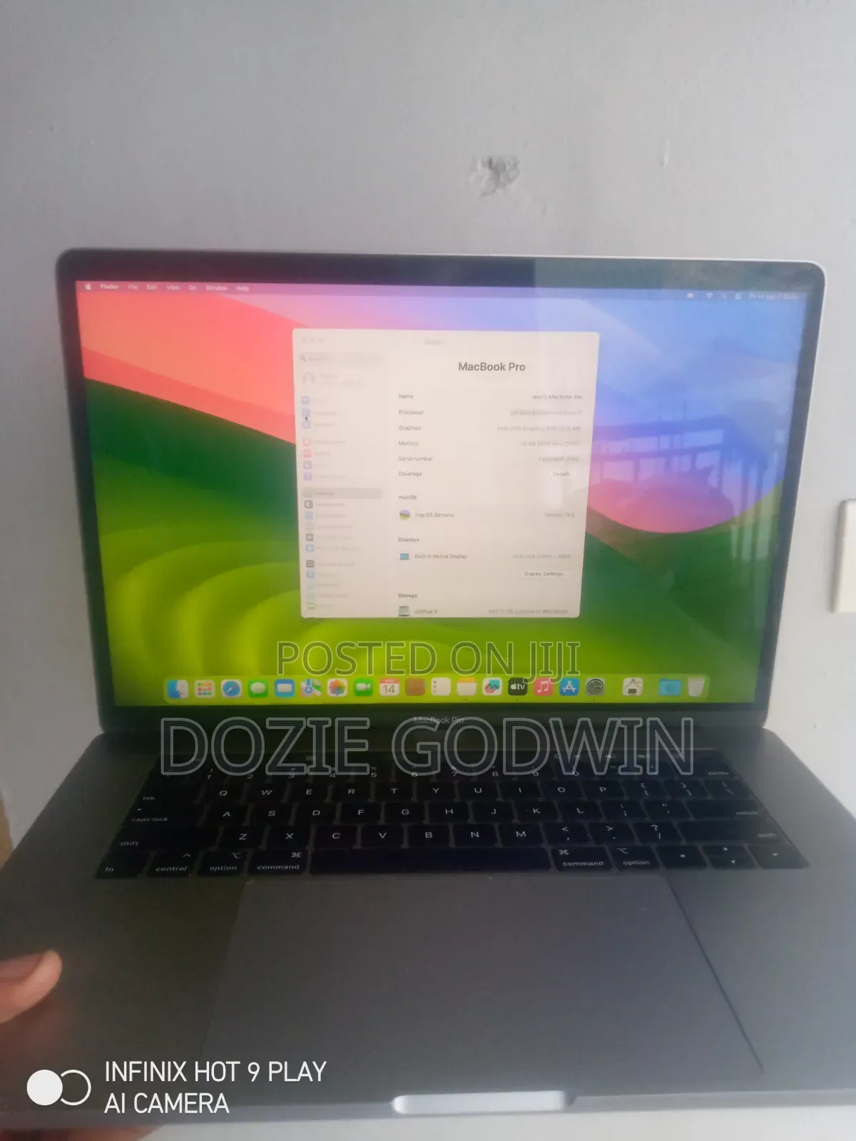 Laptop Apple MacBook 2018 16GB Intel Core i7 SSD 512GB