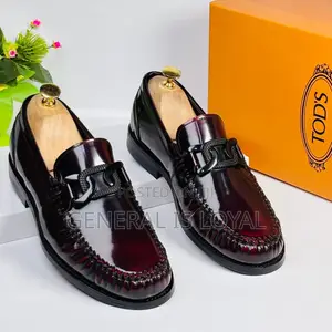 Tod Wine Mirror Men Leather Loafers