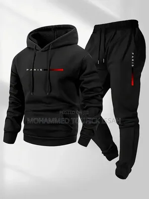 European Casual Men's and Women's Paris Letter Printed Hoodie