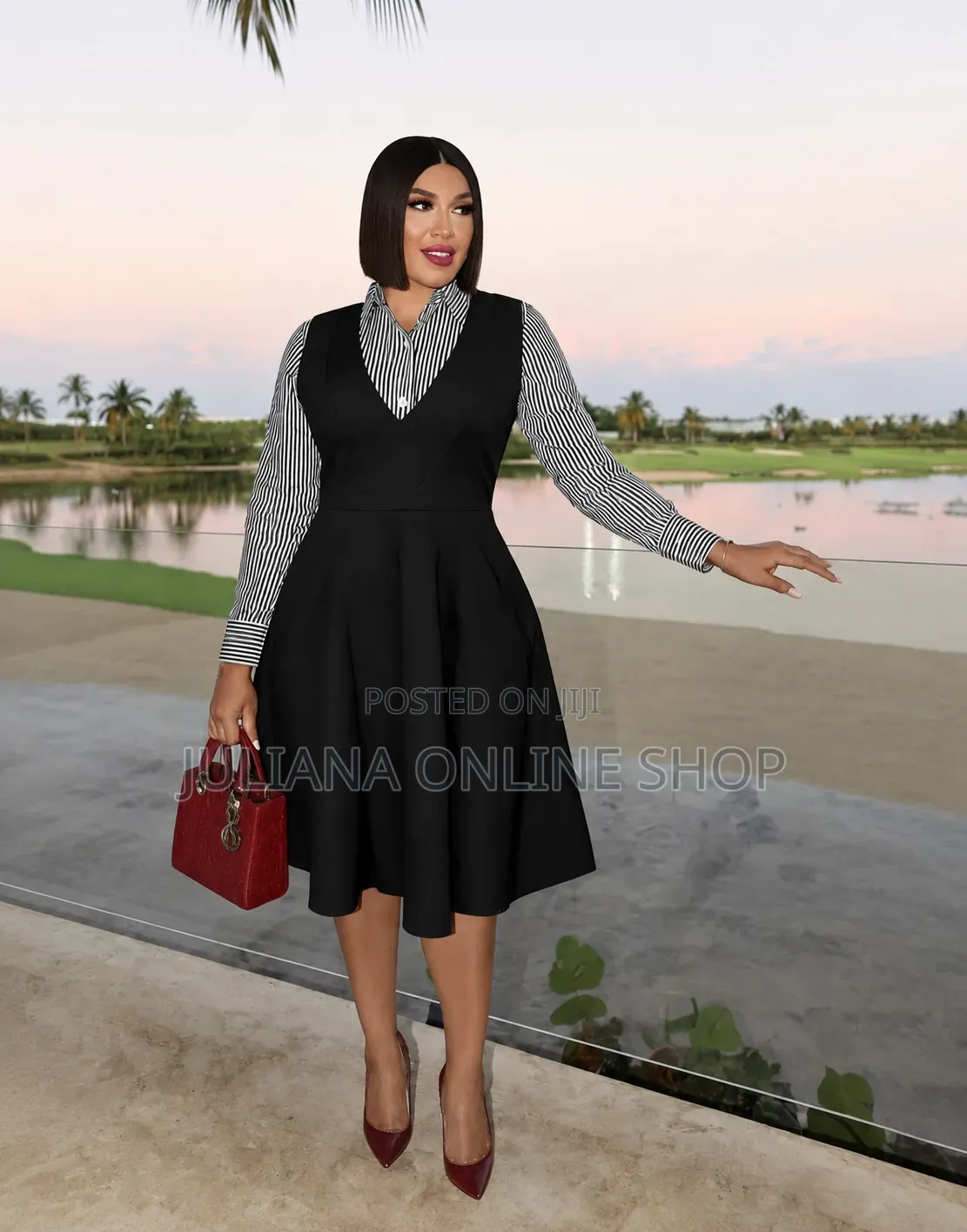 Cotton Pinafore Dress