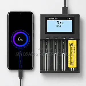 LiitoKala Lii-M4 Smart Battery Charger for 18650 AA AAA