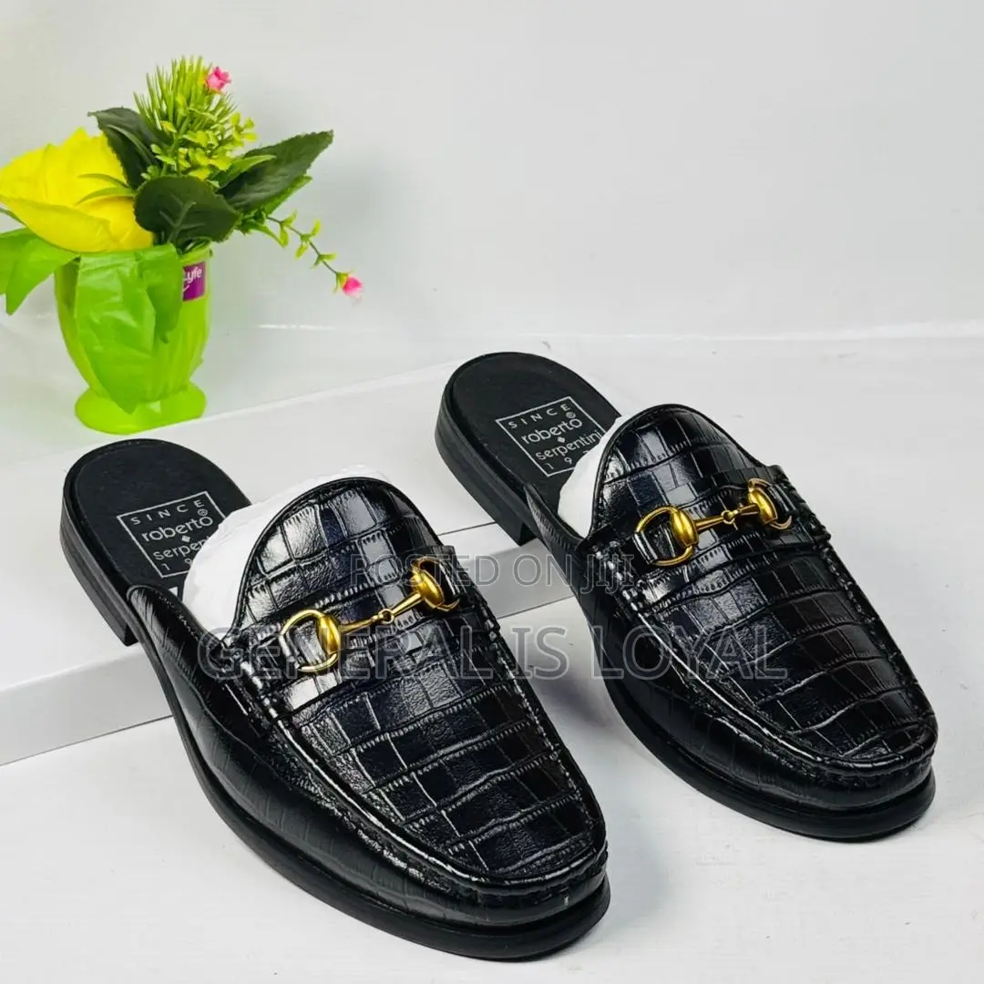 Roberto Serpentini Black Men’s Halfshoe