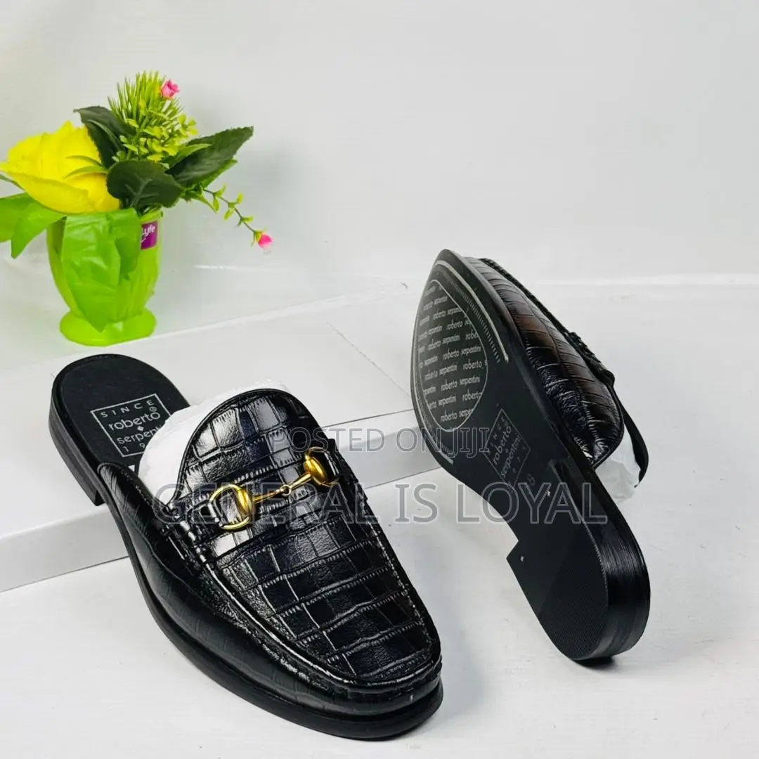 Roberto Serpentini Black Men’s Halfshoe