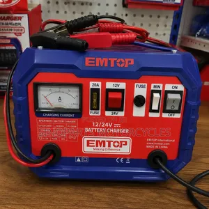 EMTOP 12v/24v Car Battery Charger 28-180Ah EFCR16011