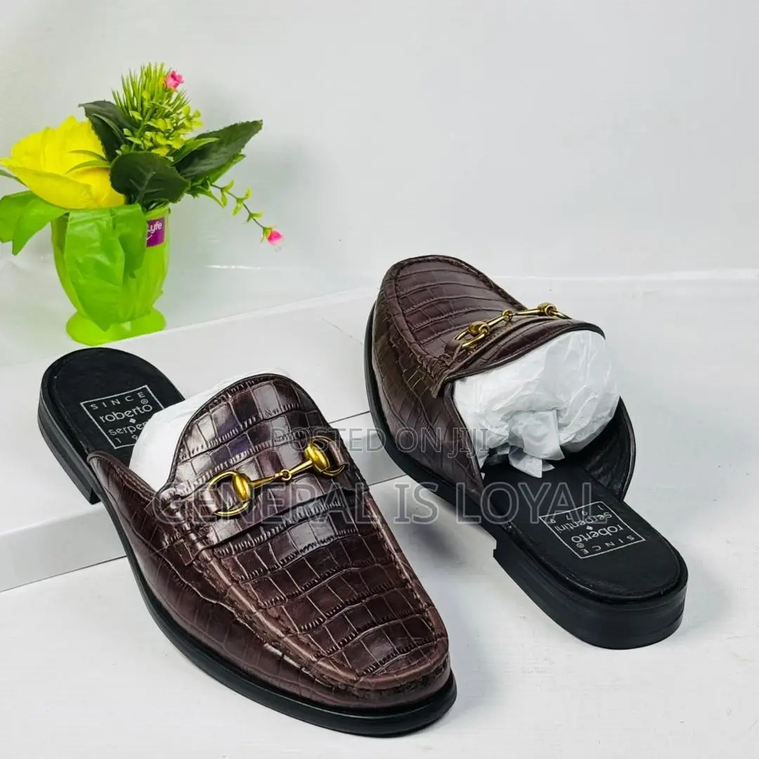 Roberto Serpentini Brown Men’s Halfshoe