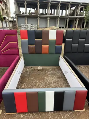 Ombré Leather Designer Bed (Cash on Delivery)
