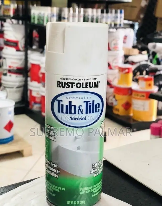 Rust-Oleum Tub Tile Spray 12oz - Coating for Ceramic, Porcelain