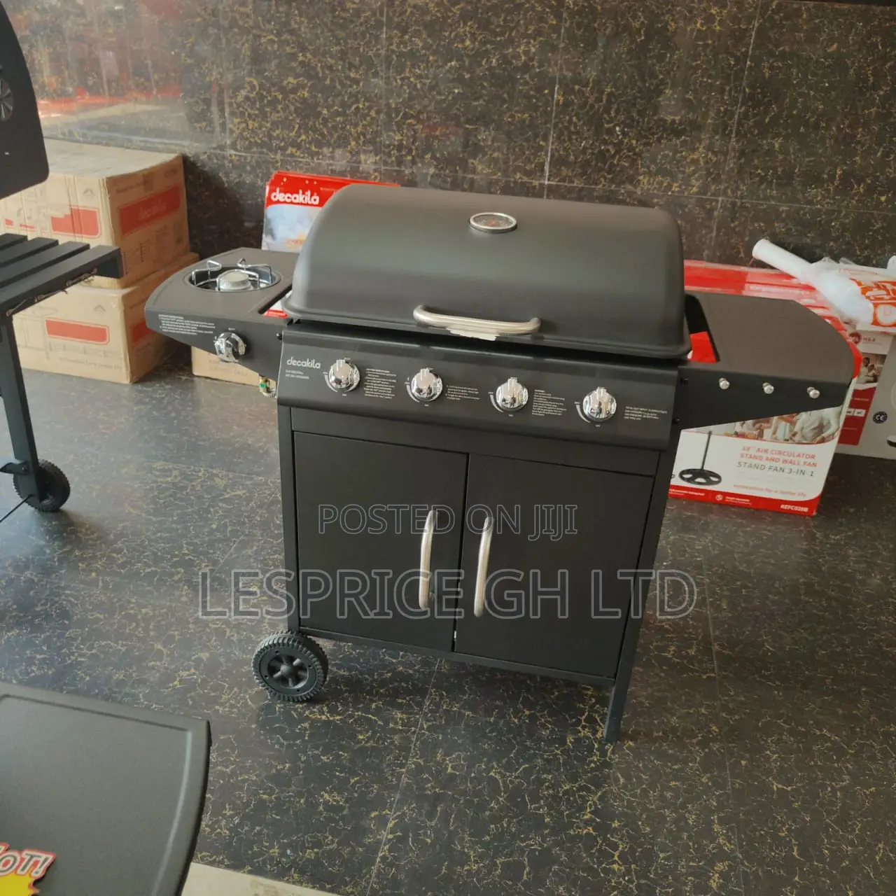 Exclusive Price Cut on Our Solid 4 Burner Gas BBQ Decakila Grill Stand