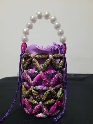Marble Beaded Bag