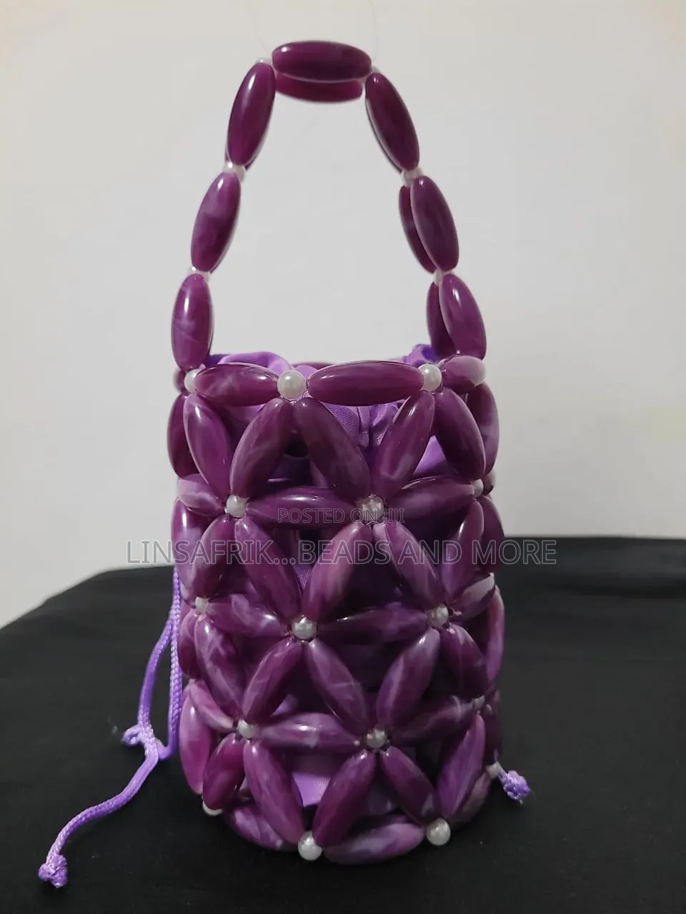 Marble Beaded Bag