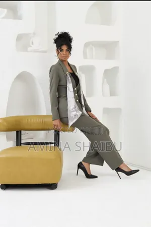 Premium Power Suit - Olive | She by as Professional Women