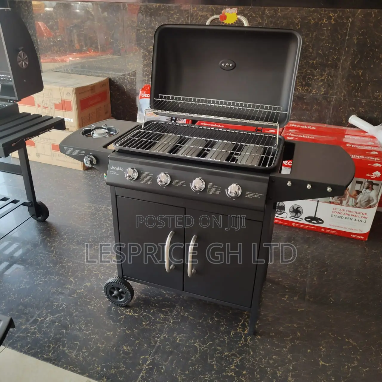 Falaa Deal of the Moment on Our Ideal 4 Burner Gas BBQ Stand Grill