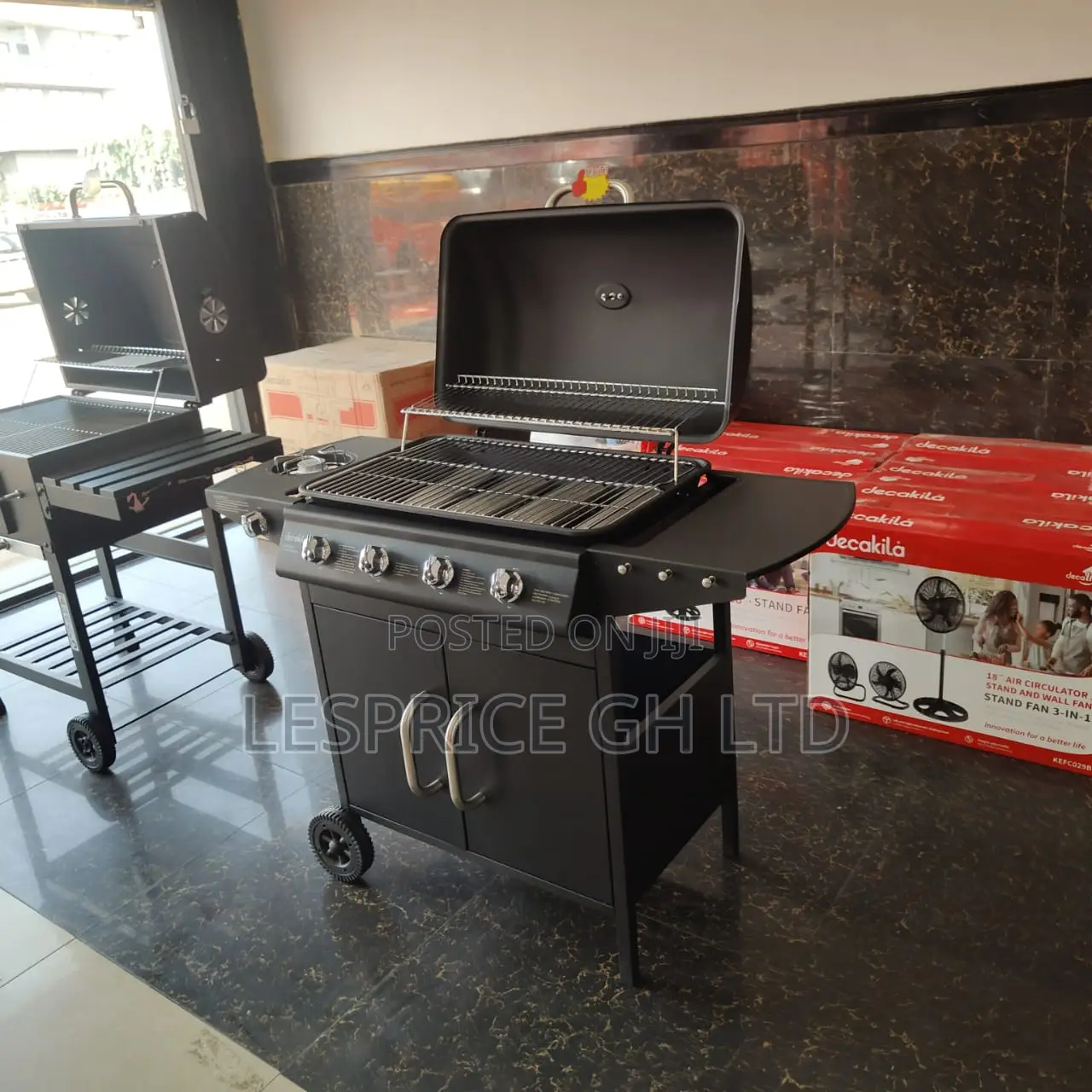 Price Slash on Our Latest Decakila BBQ Grill Stand With 4 Gas Burner