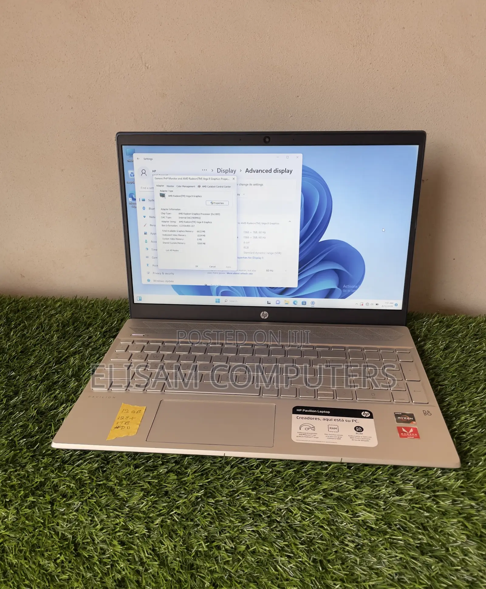 Laptop HP Pavilion 15 12GB AMD Ryzen 5 HDD+SSD 128GB