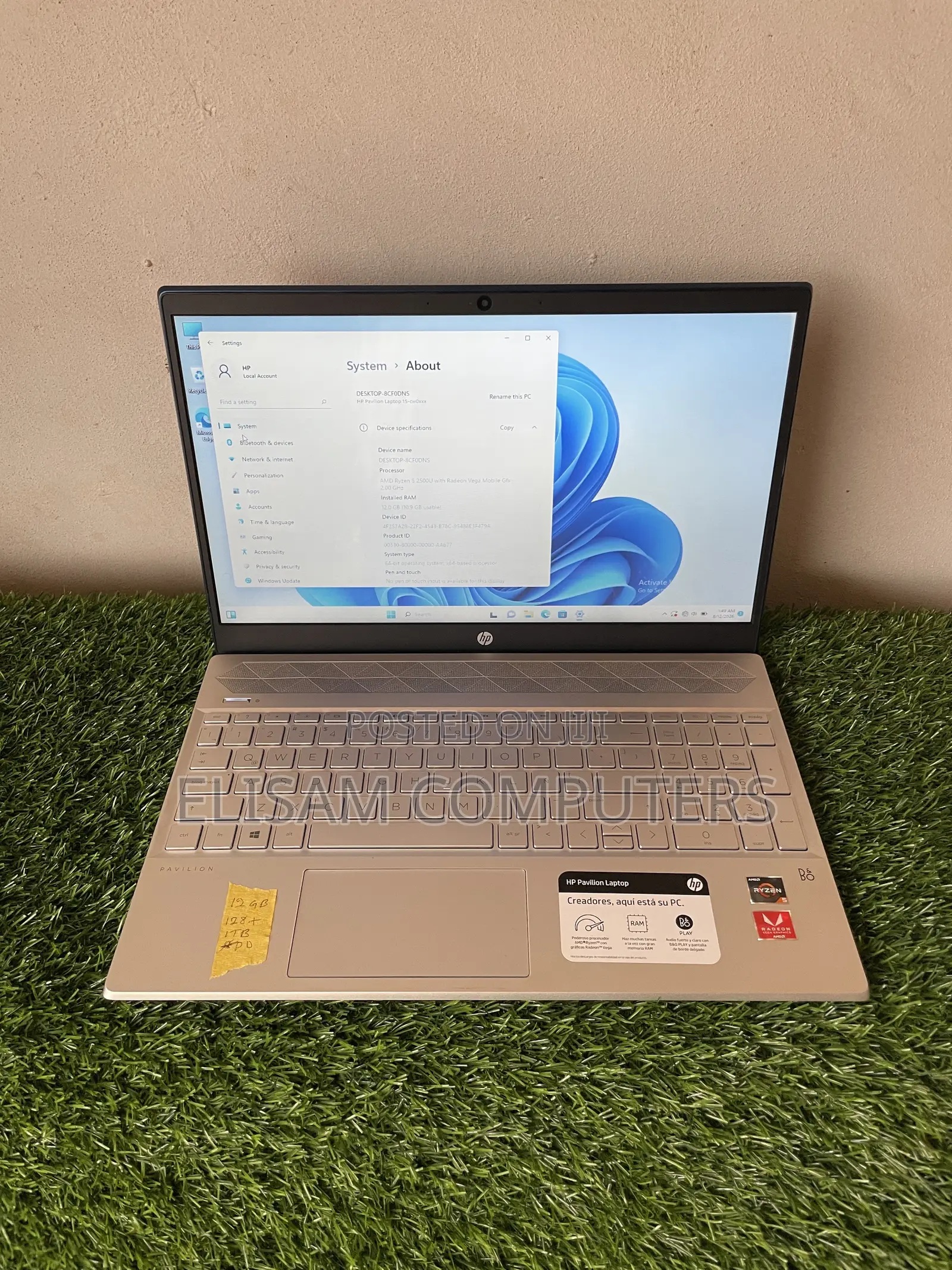 Laptop HP Pavilion 15 12GB AMD Ryzen 5 HDD+SSD 128GB
