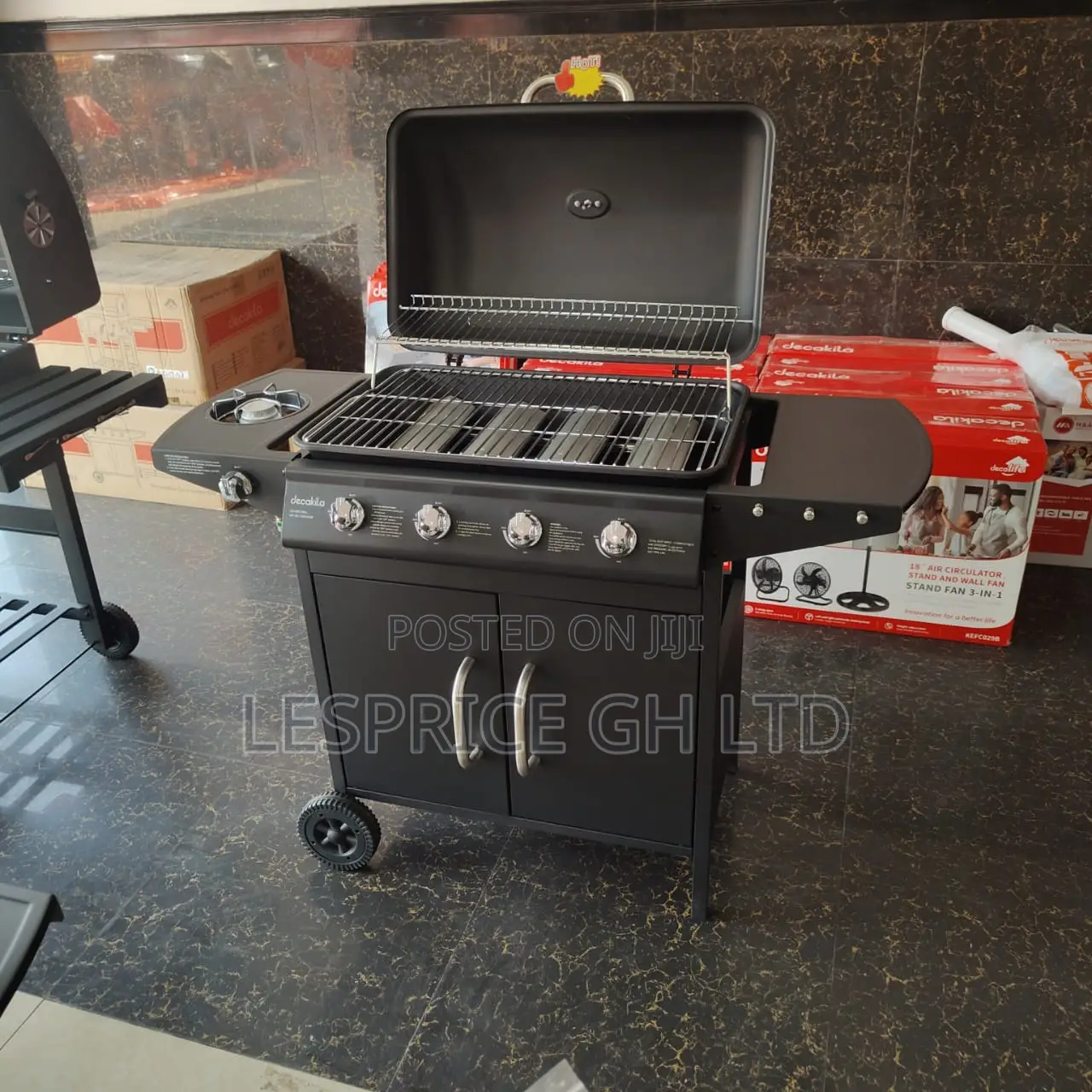 Promotion Promotion on Our Very Best BBQ 4 Burner Gas Grill Stand