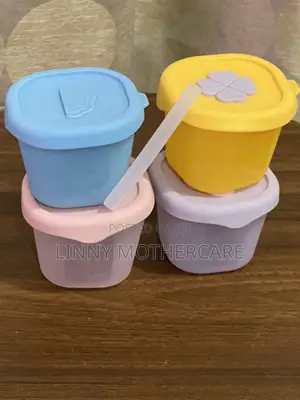 4pcs Silicone Baby Food Storage Containers